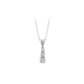 Sirius 0710P0016 F Renk 0,47 Karat Pırlanta Tria Kolye
