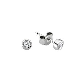 Sirius 0715E0011 F Renk 0,22 Karat Pırlanta Tektaş Küpe