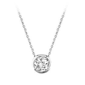 Sirius 0715P0058 F Renk 0,28 Karat Pırlanta Tektaş Yuvarlak Kolye
