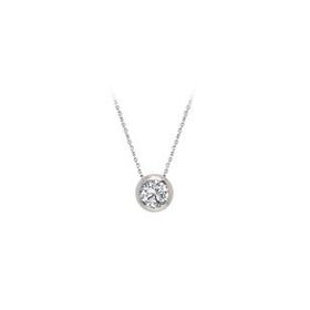 Sirius 0715P0058 F Renk 0,28 Karat Pırlanta Tektaş Yuvarlak Kolye