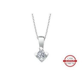 Sirius 0717P0041 F Renk 0,10 Karat Pırlanta Tektaş Kolye