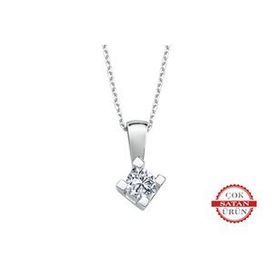 Sirius 0717P0042 G Renk 0,15 Karat Pırlanta Tektaş Kolye