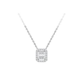 Sirius 0717P0051 F Renk 0,15 Karat Baget Pırlanta Kolye