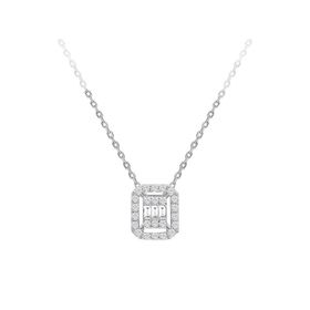 Sirius 0717P0051 F Renk 0,15 Karat Baget Pırlanta Kolye