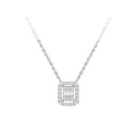 Sirius 0717P0051 F Renk 0,15 Karat Baget Pırlanta Kolye