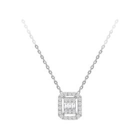 Sirius 0717P0051 F Renk 0,15 Karat Baget Pırlanta Kolye
