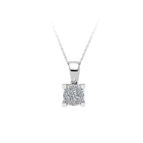 Sirius 0717P0053 0,30 Karat Tektaş Görünümlü Pırlanta Kolye