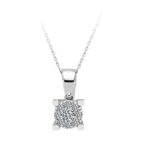 Sirius 0717P0053 0,30 Karat Tektaş Görünümlü Pırlanta Kolye