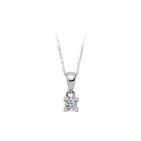 Sirius 0723P0003 F Renk 0,13 Karat Pırlanta Tektaş Kolye