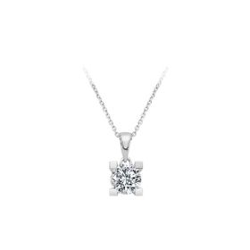 Sirius 0723P0015 E Renk 0,84 Karat Pırlanta Tektaş Kolye