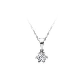 Sirius 0723P0036 F Renk 0,50 Karat Pırlanta Tektaş Kolye