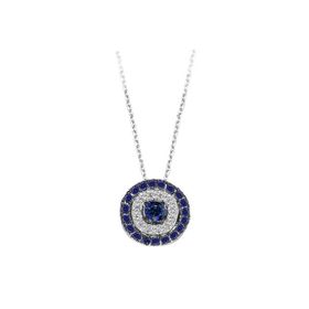Sirius 0723P0039 Pırlanta ve Safir İkon Kolye