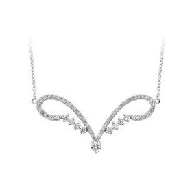 Sirius 0725P0007 Pırlanta Taşlı Modern Taç Kolye