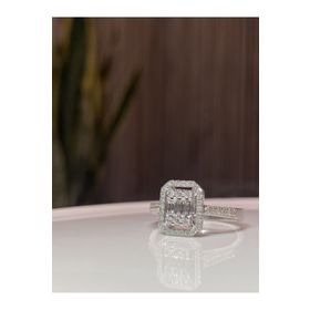 Sirius 0804R0339 Pırlanta ve Baget Kesim Yakut Taşlı 18K Yüzük