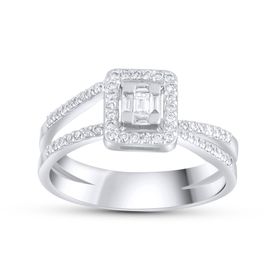 Sirius 0804R0339 Pırlanta ve Baget Kesim Yakut Taşlı 18K Yüzük