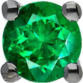 Sirius 0823E0045 Zümrüt Tektaş Erkek Küpesi