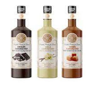 Sirius 3x700 ml Premium Çikolata Karamel Vanilya Aromalı Şurup