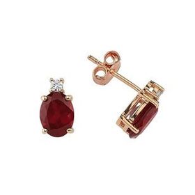 Sirius Pırlanta 0604E0129 Pırlanta Ve Oval Pembe Radolite Taşlı Küpe