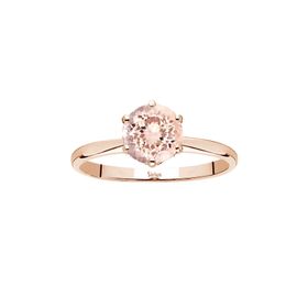 Sirius Pırlanta ve Morganite Taşlı Malaga Kırmızı Altın Yüzük