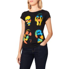 Sisley 100 Siyah Kadın T-shirt
