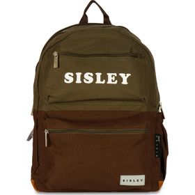 Sisley 12911 Yeşil Kahve Unisex Sırt Çantası