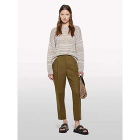 Sisley 325P4aghlf00s Keten Yeşil Kadın Pantolon