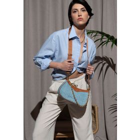 Sisley SLY044 Mavi Kadın Kol Çantası