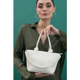 Sisley SLY207 Beyaz Kadın El Çantası