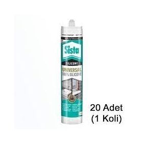 Sista Genel Amaçlı Universal Şeffaf 280 ml 20 Adet Silikon