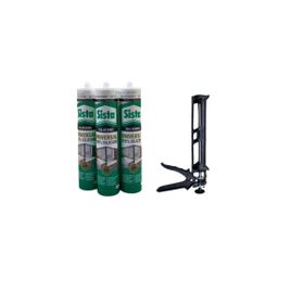 Sista Şeffaf 3x280 ml Silikon ve Plastik Silikon Tabancası