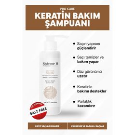 Sisteme 11 Tuzsuz Keratin 250 ML Bakım Şampuanı
