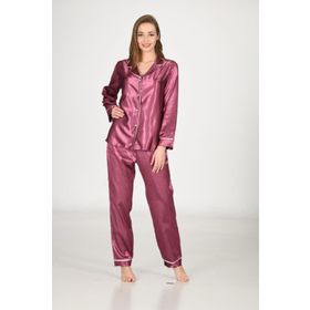 Sistina 1613 Saten Mor Pijama Takım