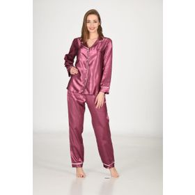 Sistina 1613 Saten Mor Pijama Takım