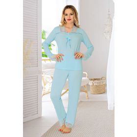 Sistina 1631 Mavi Penye Kadın Pijama Takımı