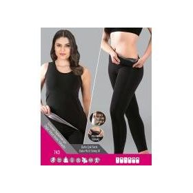 Sistina 743 Siyah Siyah Polymer Kumaş Kadın Sauna Takım