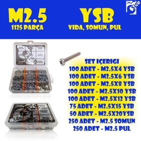 Site Hırdavat 1125 Parça M2.5 YSB Vida Seti