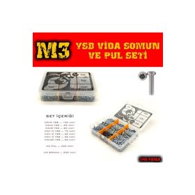 Site Hırdavat 1140 Parça M3 YSB Vida Somun ve Pul Seti