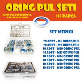 Site Hırdavat 115 Parça Oringli Pul Seti