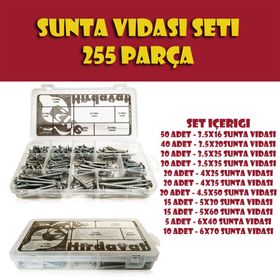 Site Hırdavat 255 Parça Sunta Vidası Seti