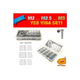Site Hırdavat M2 M2.5 M3 YSB 600 Parça Ortanca Paket Vida Seti