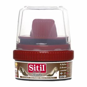 Sitil 175 ml Classic Krem Koyu Kahve Ayakkabı Boyası