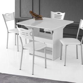 Sivas Gözde Mobilya 80x90 cm Beyaz İzmir Katlanır Mutfak Masası