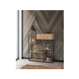 Sivas Gözde Mobilya Ekonomik Ferforje Raflı Çiçeklik 100x30x92 cm Dresuar