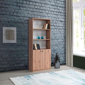Sivas Gözde Mobilya Ekonomik Kapaklı 3 Raflı 72x182x35 cm Kitaplık