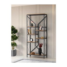 Sivas Gözde Mobilya Flora 80x30x182 cm Dekoratif Ferforje Kitaplık