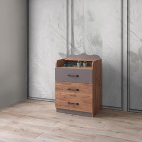Sivas Gözde Mobilya Genç Odası 60x80x40 cm 3 Çekmeceli Şifonyer