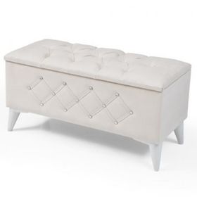 Sivas Gözde Mobilya Markiz Kapitone 110 cm Sandıklı Puf
