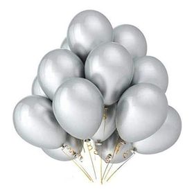Sivassüsdünyası Gri Metalik 100 Adet Balon