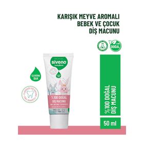 Siveno %100 Doğal Baby Kids 50 ml Diş Macunu