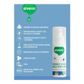 Siveno %100 Sivrisinek ve Kene Kovucu 100 ml Sprey Krem